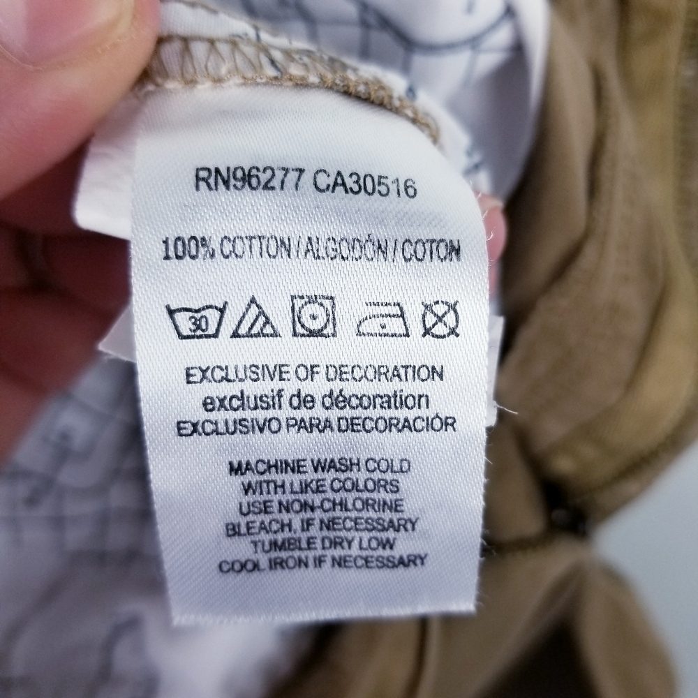 Vans Off the Wall Boy's Khaki Tan Shorts - Picture 9 of 9